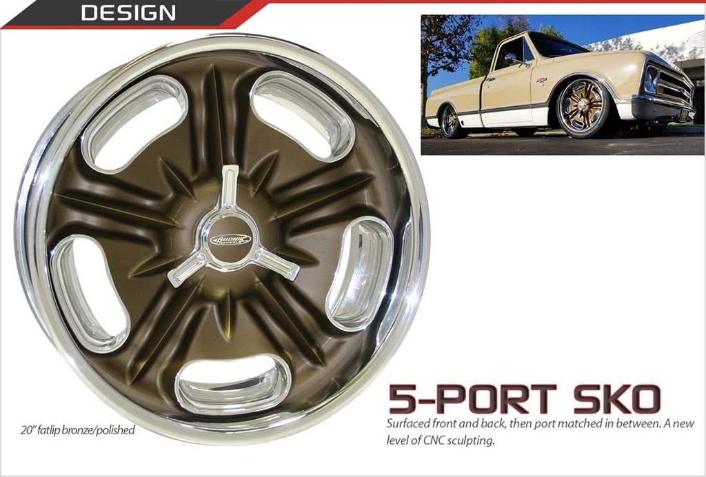 SKO - Series Wheel (5-Port SKO, 17x7 Fat Lip, SKO-Tall)